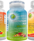 Optimal Natural Immune Cardiovascular Support Whole Food Multivitamin Plus Liposomal Vitamin C Quercetin With Bromelain And Zinc High Absorption Potency Bioavailability Gluten Gmo Free