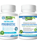 LEAN Nutraceuticals Super Vegan Digestive Enzymes and Probiotics & Prebiotics for Men and Women for Digestive Aid, Bloating and Gas Relief, and Gut Health Support MD Certified