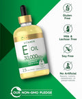 Carlyle Vitamin E Oil | 30000 IU | 2.5 fl oz | Ingestible & Topical Grade | Moisturizing for Skin | Vegetarian Non-GMO Gluten Supplement