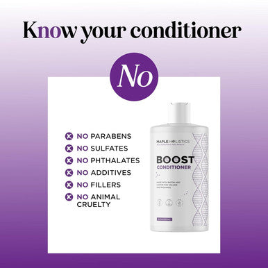 Boost Biotin Conditioner For Hair Growth - Sulfate Biotin And Collagen Conditioner For Women And Men With Moisturizing And Volumizing Castor And Rosemary Oil For Fine Weak & Dull Hair (16 Fl Oz)