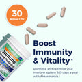 NewRhythm Probiotics for Immune Support Akkermansia Probiotic Supplement for Women & Men 30 Billion CFU 16 Strains Plus Zinc Vitamin C & D3 Elderberry & Echinacea Non-GMO 30 Capsules