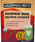 Wilderness Poets, Pumpkin Seed Protein Powder - Organic - Made from 100% Heirloom, Styrian Pumpkin Seeds Grown in Austria (8 Ounce)