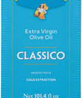 De Cecco Extra Virgin Olive Oil, Classico, Cold Extraction, Great for Cooking & Smooth Taste, 101.4 Fl Oz