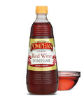 Pompeian Gourmet Red Wine Vinegar - 30 fl oz | Vinegar for Cooking - Bold and Fruity Flavor for Salad Dressings, Marinades, and Sauces