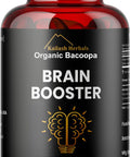 Kailash Herbals Bacopa Organic Brain Booster Nootropic Brain Supplement Bacopa Monnieri/Brahmi For Mental Sharpness Focus Memory And Cognitive Wellness 120 Capsules 500Mg 2 Month Supply