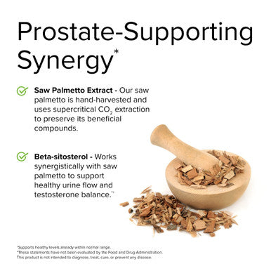 Terry ly Healthy Prostate - 30 Softgels - Supports Healthy Urinary Function - with Saw Palmetto, Zinc, Beta-sitosterol & Boron - Non-GMO, - 30 Servings