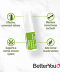 BetterYou Vitamin D3 Spray Liquid Immune Support Supplement, 3000 IU Strength per Single Spray, 0.507 Fl Ounce (100 Sprays), Peppermint Flavour