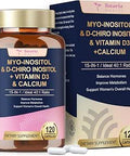 MyoInositol and DChiro Inositol Supplement for Women Ideal 401 Ratio w/Berberine Multivitamin DIM Calcium 2050 mg inositol for Hormone Balance Ovarian Function Overall Health 120 Ct.