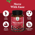 Natures Craft Advanced Tart Cherry Extract Capsules - Extra Strength 750mg Per Serving Equivalent Tart Cherry Capsules Uric Acid Cleanse and Joint Support Supplement - Muscle Recovery Supplement 120 Count