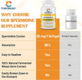 30Mg Spermidine Supplement, Liposomal Spermidine, High Absorption, More Potent Than Spermidine 3Hcl, Fermented Wheat Germ Extract, Spermidine For Women & Men, Cellular Renewal, Longevity, 120 Softgels