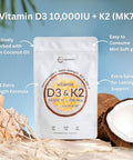 Micro Ingredients Vitamin D3 10,000 IU + K2 MK-7 200 mcg 300 Softgels