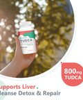 KoNefancy Tudca Liver Supplements 1000 Mg-Bile Salts For Liver Cleanse Detox-Milk Thistle Herbal Blend With Fulvic And Humic Acid For Liver,Digestive Health,60 Vegan Capsules