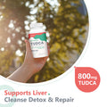 KoNefancy Tudca Liver Supplements 1000 Mg-Bile Salts For Liver Cleanse Detox-Milk Thistle Herbal Blend With Fulvic And Humic Acid For Liver,Digestive Health,60 Vegan Capsules