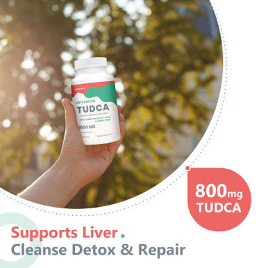 KoNefancy Tudca Liver Supplements 1000 Mg-Bile Salts For Liver Cleanse Detox-Milk Thistle Herbal Blend With Fulvic And Humic Acid For Liver,Digestive Health,60 Vegan Capsules