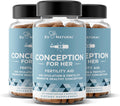 Eu Natural Conception Fertility Supplements for Women 3-Pack Bundle Aids Ovulation Hormonal Balance & Regular Cycles Prenatal Vitamin Support with Myo-Inositol Folate Folic Acid Vitex 180 Capsules
