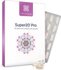 Healthspan Super20 Probiotic (60 Capsules) | Blend of 20 Billion Live Cultures from Five Strains | Promotes Friendly Gut Bacteria for Gut Health | Long Shelf Life and Lactose Free | Vegan