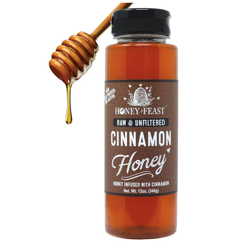 HONEY FEAST New Zealand Manuka Infused Honey with Propolis 12oz - Raw Manuka Honey, Patent Pending Formula, MGO182 Rating, Manuka Honey New Zealand