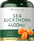 Carlyle Sea Buckthorn Oil Capsules 4400mg | 200 Softgels | Non-GMO, Gluten Free | Sea Buckthorn Berry Oil Supplement