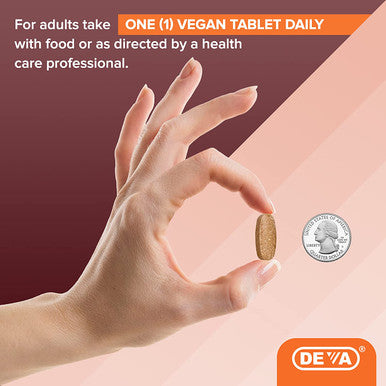 Deva Vegan Vitamin C, 500 MG with Elderberry, Eusacea, Zinc & More, Vegan & No Animal Ingredients, 90 Tablets, 1-Pack