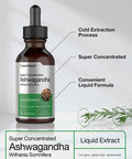 Ashwagandha Root Liquid Extract 2 fl oz Alcohol Free Tincture Vegetarian Non GMO Gluten Free Supplement by Horbaach
