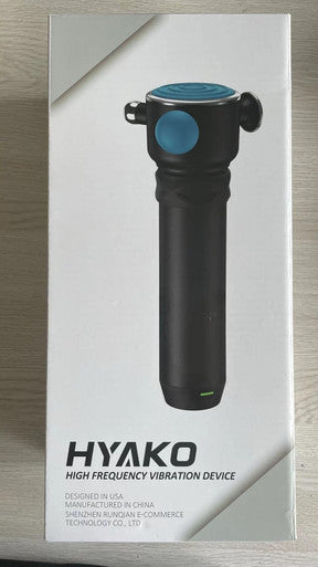Hyako Pro R1 Therapy Massager - Handheld Deep Tissue Vibration Massager For Full Body Pain Relief & Fascial Limitation & Treats Sensitive Areas Pressure Point Massage Tool ()-Blue