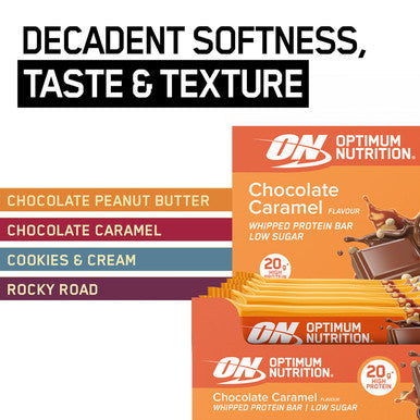 Optimum Nutrition Whipped Protein Bars Chocolate Caramel Flavour 10