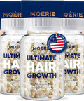 Moerie Hair Growth Supplement For Women & Men - Hair Skin And Nails Vitamins With Biotin, Q10 & Minerals - For Thicker, Fuller Hair & Hair Loss Treatment - Advanced Beadlet Delivery System - 180 Pills