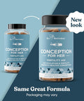 Eu Natural Conception Fertility Supplements for Women 3-Pack Bundle Aids Ovulation Hormonal Balance & Regular Cycles Prenatal Vitamin Support with Myo-Inositol Folate Folic Acid Vitex 180 Capsules