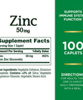 Natures Bounty zinc 50mg - 100 Tablets