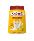 SPLENDA Monk Fruit Zero Calorie Plant Based Granulated Sweetener Jar, 19 oz