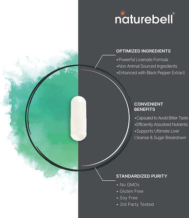 TUDCA 250mg with Black Pepper Extract 60 Capsules High Absorption Bitter Taste Livamate Bile Salts TUDCA Promotes Liver Cleanse Detox Repair Third Party Tested by Naturebell
