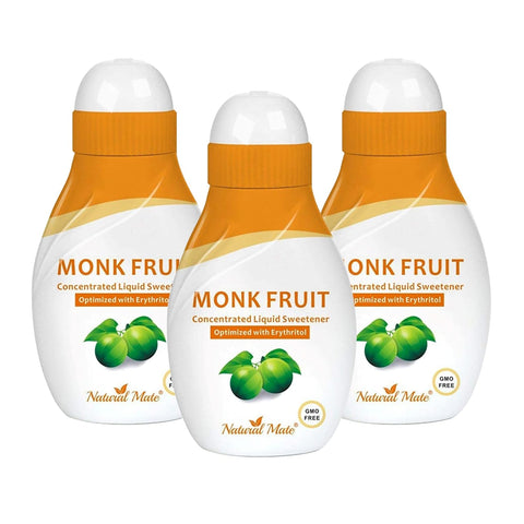 Monk Fruit Liquid Sweetener Made with 100% Monk Fruit Extract and Optimized with Erythritol - 0.9 FL OZ (26.5 mL) | 2 Pack