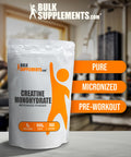 Bulksupplements.Com Creatine Monohydrate Powder - Creatine Supplement, Micronized Creatine, Creatine Powder - Unflavored & Gluten Free, 5G (5000Mg) Per Servings, 500G (1.1 Lbs) (Pack Of 1)
