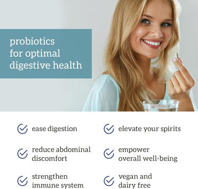 Organifi Balance Probiotics For Digestive Health - 5 Resilient Strains, 30 Vegan Capsules
