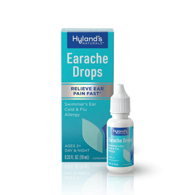 Hyland's Earache Drops, Relief of Cold & Flu, White, 0.33 Fl Oz