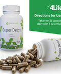4Life Super Detox - Dietary Supplement Supports Detoxification and Healthy Liver Function - Supplement Formula with Artichoke Calcium D-Glucarate and Milk Thistle - 60 Capsules