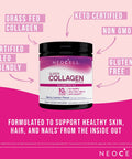 NeoCell Super Collagen Powder, 6,600mg Types 1 & 3 Grass-Fed Collagen, Gluten , Berry Lemon Flavor, 6.7 Ounces (Package May Vary)