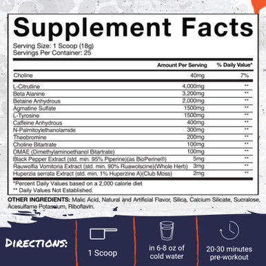Gaspari Nutrition SuperPump Aggression Pre-Workout: Energy, Focus, Endurance and Recovery, with Creatine and Caffeine - Mayhem Mango, 25 Servings