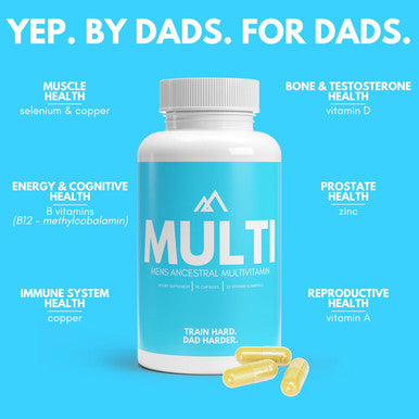 Multivitamin, Ancestral Daily Complete Vitamin For Men, 32 Vitamins & Minerals Including Vitamin A, B, C, D, Zinc, Magnesium, Paleo & Keto Friendly
