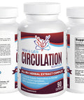 Elevate Recovery Supplements Vein & Leg Circulation Support Supplement (All-In-1) With 8 Active Ingredients - Natural Blood Circulation Booster - Vein Health Formula - Leg & Vein Supplements - 90 Capsules