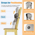 Shiatsu Neck And Back Massager With Heat, Back Massager For Pain Relief Deep Tissue, Massager For Neck And Shoulder Pain, Massage Pillow With Cover, Adjustable Straps & Portable Handle (No Battery)