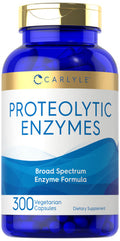 Carlyle Proteolytic Enzymes | 300 Capsules | Systemic Broad Spectrum Supplement | Vegetarian, Non-Gmo & Gluten Free Formula