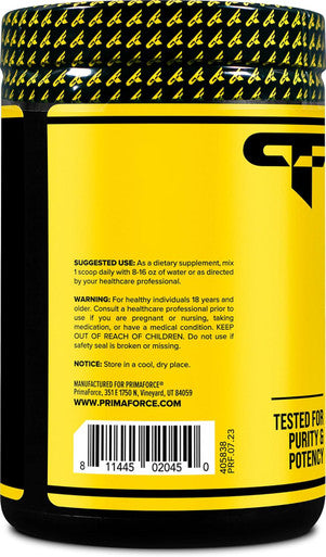 Primaforce BCAA Powder (Watermelon) - 7000MG 2:1:1 BCAAs 30 Servings Post-Workout Recovery Drink with Amino Acids and Real Salt for Men & Women
