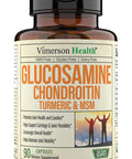Glucosamine Chondroitin MSM Turmeric Boswellia - Joint Support Supplement. Antioxidant Properties. Helps with Inflammatory Response. Occasional Discomfort Relief for Back, Knees & Hands. 90 Capsules