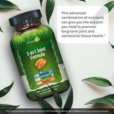 Irwin Naturals 3-In-1 Joint Formula - Joint Support Supplement With Glucosamine Chondroitin & Msm - 90 Softgels - Bundle With Pill Case - Natural Nutritional Complex For Joint Health