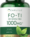 Carlyle Fo-Ti 1000Mg | 180 Capsules | He-Shou-Wu Root | Traditional Herb | Non-Gmo And Gluten Free Supplement