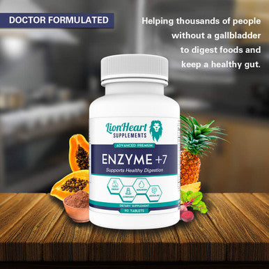 Digestive Enzymes Supplement - Includes Purified Ox Bile Salts - Tablets For No Gallbladder Sufferers - Enzyme For Digestion & Gas Relief - Helps Bloating, Acid Reflux, Constipation & Repair Leaky Gut
