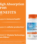 Doctor's Best High Absorption Iron With Ferrochel, 27 mg, 120 Tablets
