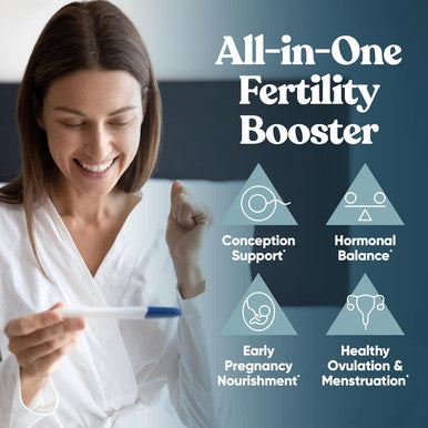Eu Natural Conception Fertility Supplements for Women 3-Pack Bundle Aids Ovulation Hormonal Balance & Regular Cycles Prenatal Vitamin Support with Myo-Inositol Folate Folic Acid Vitex 180 Capsules