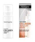 Neutrogena Rapid Firming Collagen Triple Lift Face Serum, Hydrating Serum with Collagen & AHP Amino Acid to visibly Firm & Smooth Skin, Lightweight, Mineral Oil- & Dye-Free, 1 fl. oz